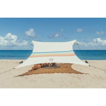Neso Grande Beach Tent - 7ft Tall, 9x9ft, Rainbow