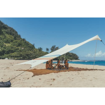 Neso Grande Beach Tent - 7ft Tall, 9x9ft, Rainbow