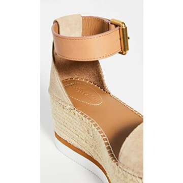 See by Chloe Women's Glyn Flatform Espadrilles, Natural/Beige, Tan, 9 Medium US