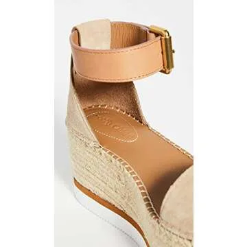 See by Chloe Women's Glyn Flatform Espadrilles, Natural/Beige, Tan, 9 Medium US