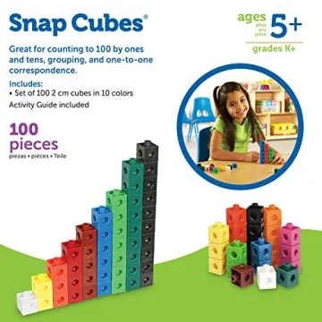 Snap Cubes Educational Math Toys for Kids 5+