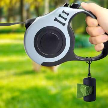 SLSON 3Pack Dog Poop Bag Holder for Leash Lightweight Pet Waste Bag Dispenser with Leash Attachment Portable Plastic Doggie Poop Bag Dispensers,Blue Green Black