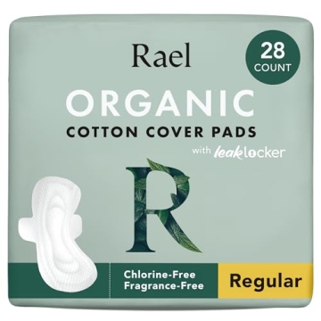 Rael Organic Cotton Pads Ultra Thin Unscented Leak-Proof