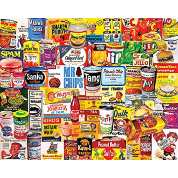 White Mountain Puzzles Foods We Loved - 1000 Piece Jigsaw Puzzle