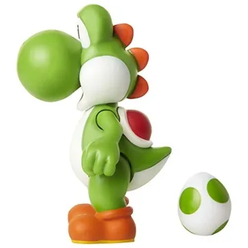 Super Mario Green Yoshi 4-Inch Action Figure with Egg