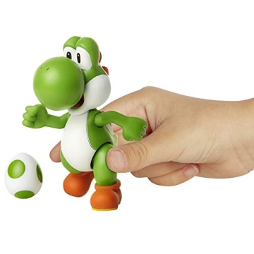 Super Mario Green Yoshi 4-Inch Action Figure with Egg