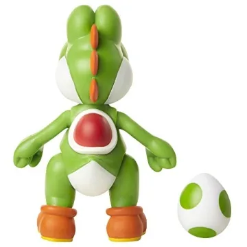 Super Mario Green Yoshi 4-Inch Action Figure with Egg