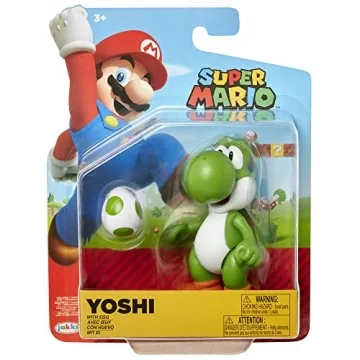 Super Mario Green Yoshi 4-Inch Action Figure with Egg