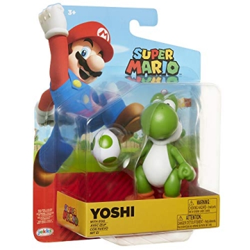 Super Mario Green Yoshi 4-Inch Action Figure with Egg