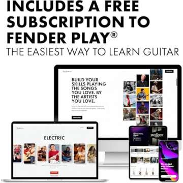 Fender Squier Debut Telecaster Guitar for Beginners with Free Lessons