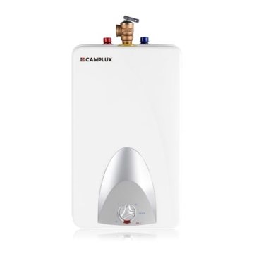 Instant Hot Water with CAMPLUX Mini Tank Electric Water Heater ME40 - 4 Gallons