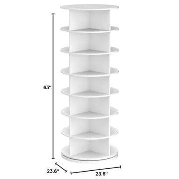 Weinstein Rotating Shoe Rack - Holds 35 Pairs Stylishly