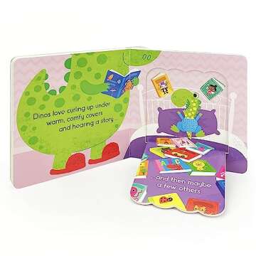 Dinos Love Pajamas Bedtime Board Book for Toddlers