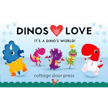 Dinos Love Pajamas Bedtime Board Book for Toddlers