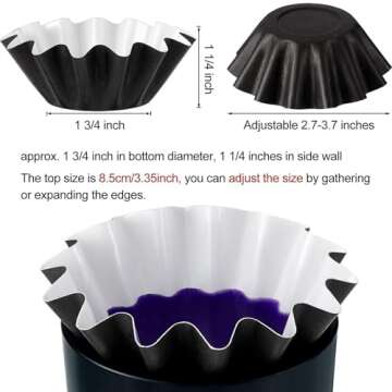 Boao Wax Melt Liners Reusable Wax Warmer Containers Leakproof Cups for Scented Candle, Paper Holders...