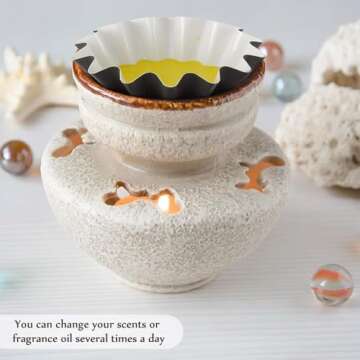 Boao Wax Melt Liners Reusable Wax Warmer Containers Leakproof Cups for Scented Candle, Paper Holders for Electric Pluggable Melter and Burner(Black,25 Pieces)