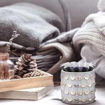 Boao Wax Melt Liners Reusable Wax Warmer Containers Leakproof Cups for Scented Candle, Paper Holders for Electric Pluggable Melter and Burner(Black,25 Pieces)