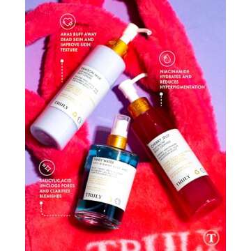 Truly Beauty Cherry Jelly Body Acne Wash with Soothing Cherry Niacinamide, Hydrating Allantoin, & Mandelic Acid - Award Winning Back Acne Treatment Body Wash Cleanser & Dark Spot Remover