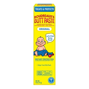 Boudreaux's Butt Paste Diaper Rash Ointment 4 Oz Tube