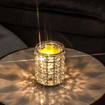 Wrought Iron Crystal Wax Melt Warmer Electric Oil Burner Wax Melt For Home, Kitchen, Living Room, Bedroom, SPA(Silver)