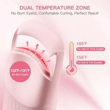 HEBECA Heated Eyelash Curler QuickCurl for Effortless Lashes