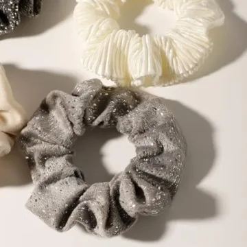 Artilady Hair Scrunchies for Girls - 4 Pack Christmas Hair Ties Gifts for Women Soft and Cute Velvet Silk Satin Scrunchies Hair Accessories Wedding Bridesmaid Holiday Birthday Teacher Gift