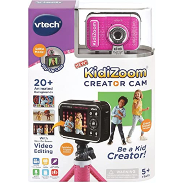 VTech KidiZoom Creator Cam for Kids - Glitter Pink