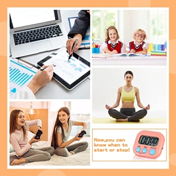 16 Pcs Digital Timers for Classroom and Kitchen Fun