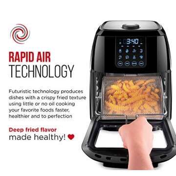 Chefman 6.3-Qt 4-In-1 Digital Air Fryer Oven for Families