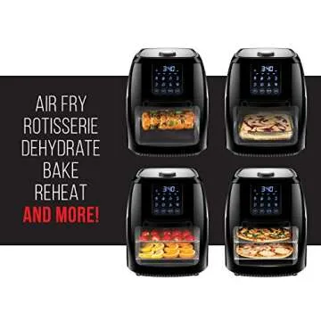 Chefman 6.3-Qt 4-In-1 Digital Air Fryer Oven for Families