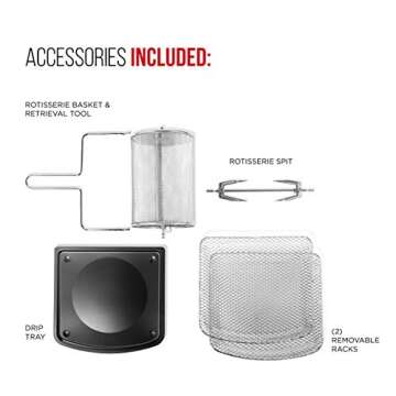 Chefman 6.3-Qt 4-In-1 Digital Air Fryer Oven for Families