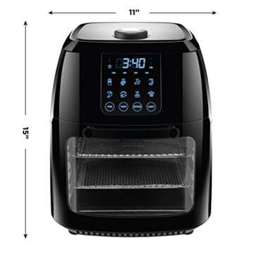 Chefman 6.3-Qt 4-In-1 Digital Air Fryer Oven for Families