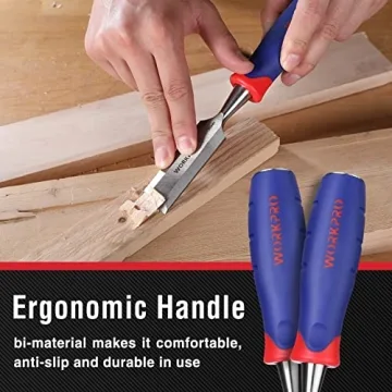 HANYWIL 3-Piece Wood Chisel Set for Accurate Carving