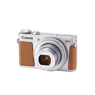 Canon PowerShot G9 X Mark II Compact Digital Camera w/ 1 Inch Sensor and 3inch LCD - Wi-Fi, NFC, & Bluetooth Enabled (Silver)
