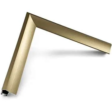 Elegant Pale Gold Frame My TV Deco Compatible with Samsung