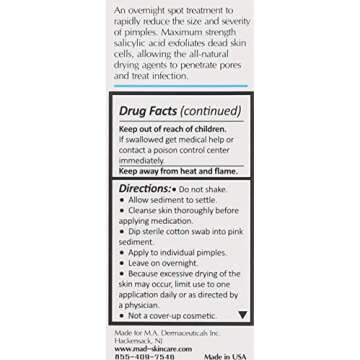 M.A.D Skincare Acne Drying Lotion - Intensive Overnight Spot Treatment