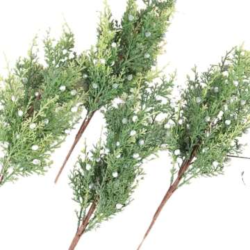 Artificial Juniper Cedar Sprays - Perfect Holiday Greenery