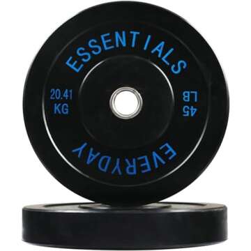 Olympic Bumper Weight Plate Set - 260 LB Strength Training
