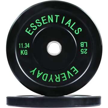 Olympic Bumper Weight Plate Set - 260 LB Strength Training