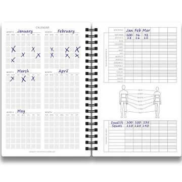 Fitness Journal & Workout Planner for Men Women