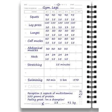 Fitness Journal & Workout Planner for Men Women