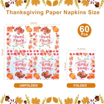 Thanksgiving Tablecloth & Napkins Set - Autumn Decor