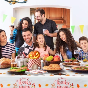 Thanksgiving Tablecloth & Napkins Set - Autumn Decor