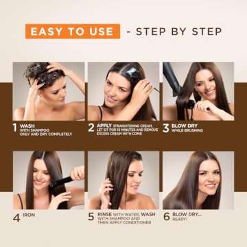 Kativa Brazilian Straightening Kit for All Hair Types