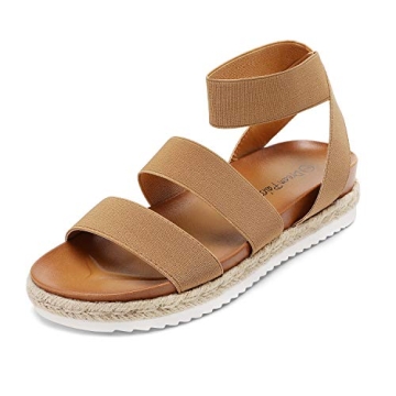 DREAM PAIRS Women’s Open Toe Espadrille Wedge Sandals