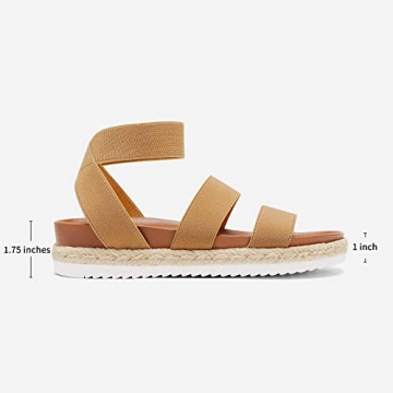 DREAM PAIRS Women’s Open Toe Espadrille Wedge Sandals
