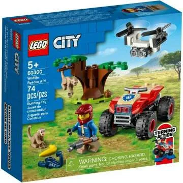 LEGO City Wildlife Rescue ATV 60300 Building Kit; Fun Wildlife Playset; Top Toy for Kids; New 2021 (...