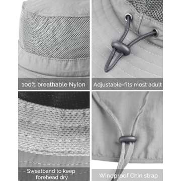 Camptrace Sun Hat - Wide Brim UPF 50+ Protection