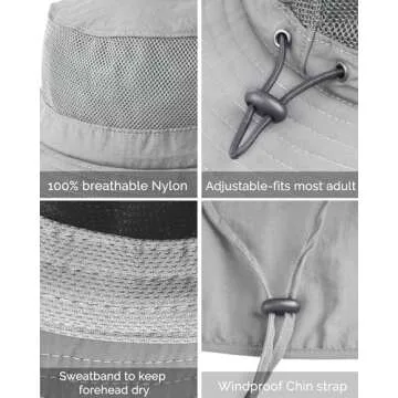 Camptrace Sun Hat - Wide Brim UPF 50+ Protection