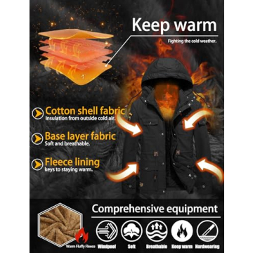 Stylish TACVASEN Men's Winter Jacket for Winter Activities